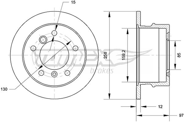 TOMEX Brakes TX 70-90...